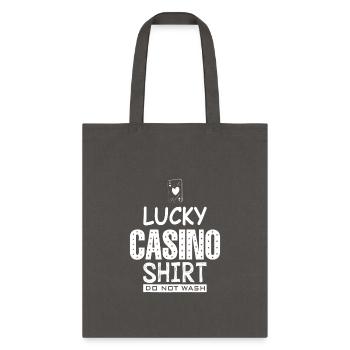 Lucky Casino Do Not Wash Poker Casino - Tote Bag - charcoal - Front