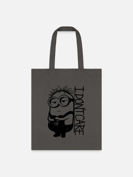 Minions Phil I Don't Care - Tote Bag - charcoal