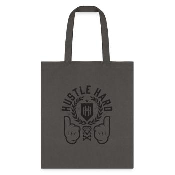 HUSTLE HARD - Tote Bag - charcoal - Front
