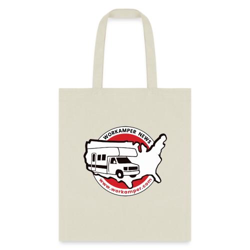 Workamper News Official Logo with Website URL - Tote Bag