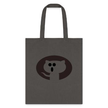 cat funny - Tote Bag - charcoal - Front