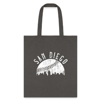 San Diego California yline - Tote Bag - charcoal - Front