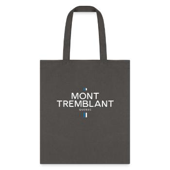 Mont Tremblant Quebec Canada Retro - Tote Bag - charcoal - Front