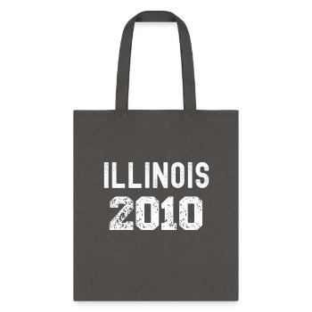 2010 Illinois Year State Tourist Memories - Tote Bag - charcoal - Front