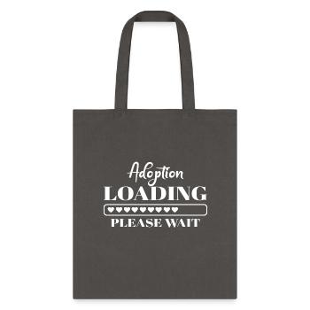 Adoption Loading Apparel - Tote Bag - charcoal - Front