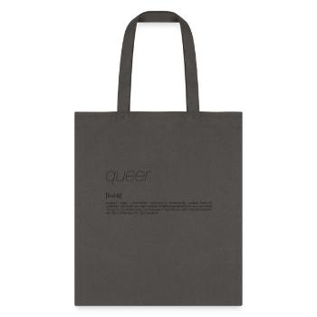 queer know how - Tote Bag - charcoal - Front