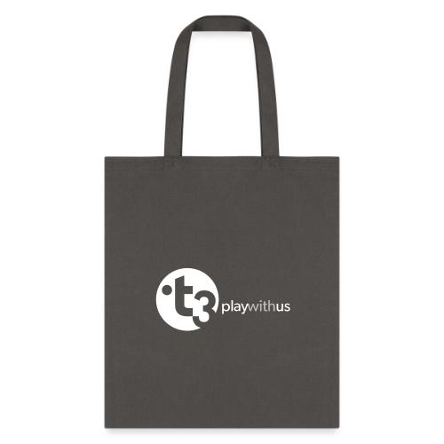 Play With Us (White Logo) - Tote Bag
