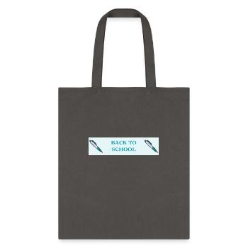 School Mode: ON – Back to School Design - Tote Bag - charcoal - Front