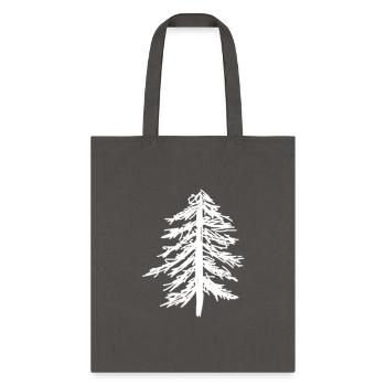 Pine Tree Pocket - Tote Bag - charcoal - Front