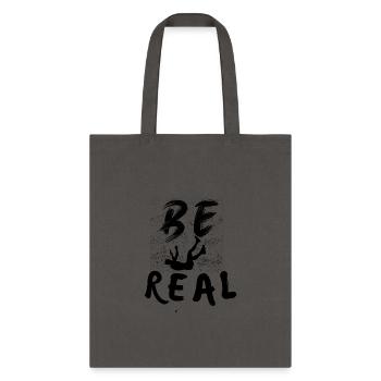 Be Real Even Not Perfect - Tote Bag - charcoal - Front