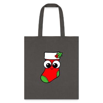 Christmas Socks - Tote Bag - charcoal - Front