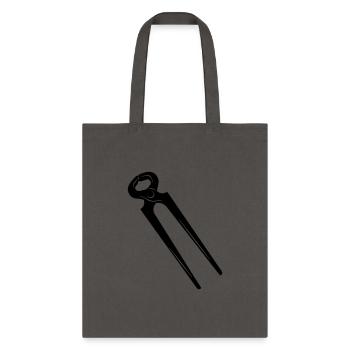 Carpenter's pliers for removing nails - Tote Bag - charcoal - Front