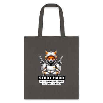 Cyborg Animal Bird quotes - Tote Bag - charcoal - Front