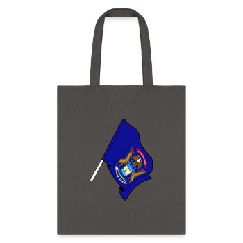 Flag of Michigan - Tote Bag - charcoal - Front