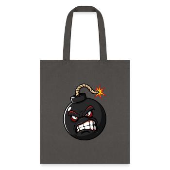 Angry Bomb - Tote Bag - charcoal - Front