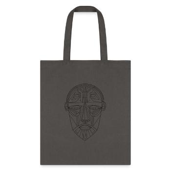 Ornamental Lines Mask - Tote Bag - charcoal - Front