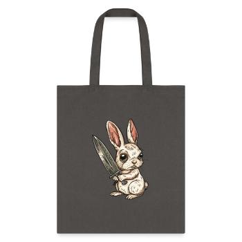 Blade Bunny - Tote Bag - charcoal - Front