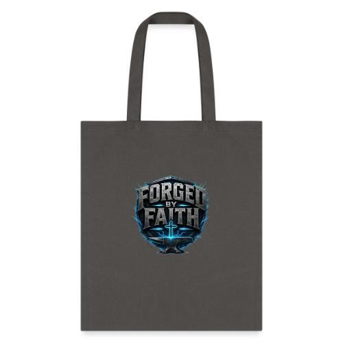 Forged By Faith Cyan Design - Tote Bag