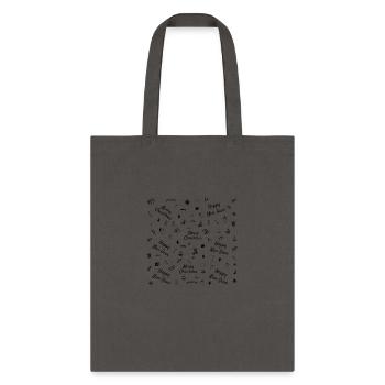 Christmas Ornaments - Tote Bag - charcoal - Front