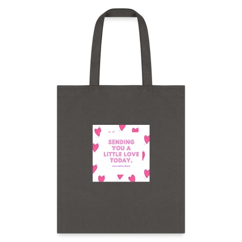 Pink Hearts Typographic Love Instagram Post 2 - Tote Bag