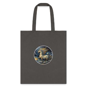 running horse design - Tote Bag - charcoal - Front