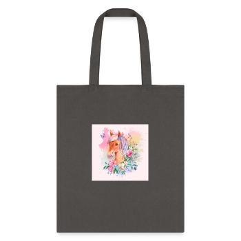 Colorful Horse Design - Tote Bag - charcoal - Front