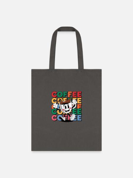 coffee - for coffee lover - Tote Bag - charcoal