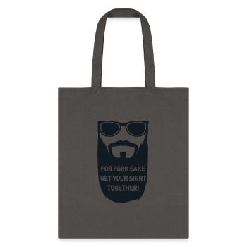 Dad Joke For Fork Sake Get Your Shirt - Tote Bag - charcoal - Front