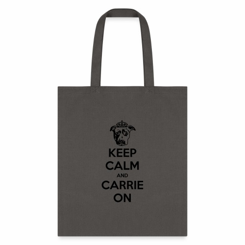 keepcalmcarrie black - Tote Bag