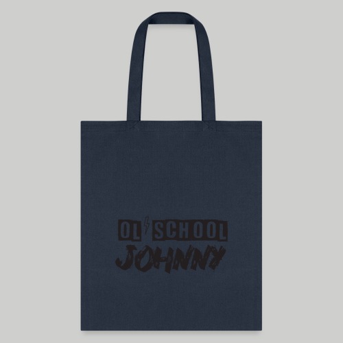 Ol' School Johnny Logo - Black Text - Tote Bag