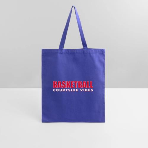 Courtside Vibes Basketball Typography Design - Tote Bag