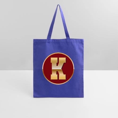 Letter K – Capital Varsity Alphabet Monogram - Tote Bag