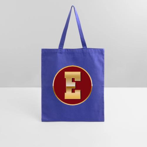 Letter E – Capital Varsity Alphabet Monogram - Tote Bag