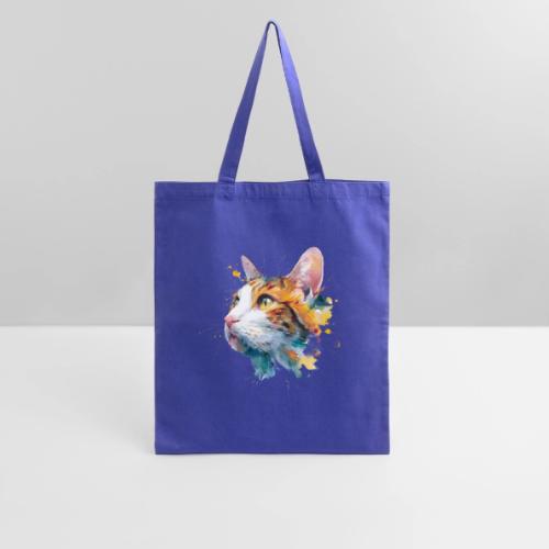 Cat: Feline Ink Burst - Tote Bag