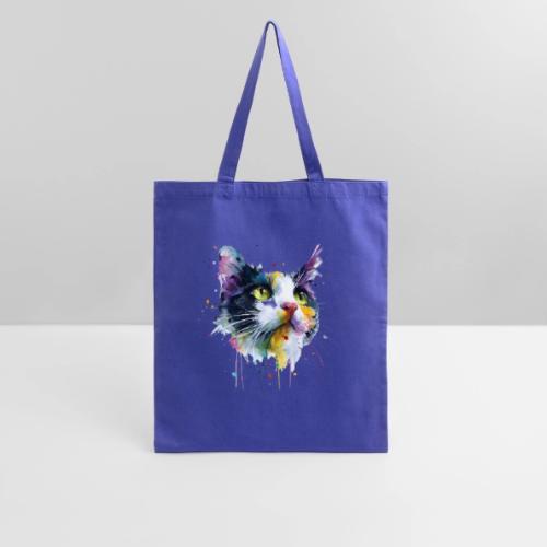 Cat: Painted Purr Expression - Tote Bag