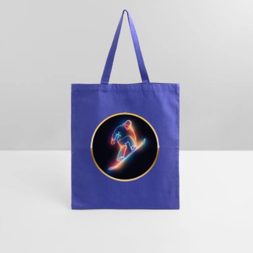 Golden Neon Snowboard - Tote Bag