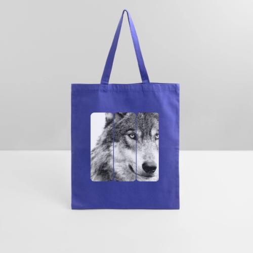 Wolf Face Triptych: Silent Alpha - Tote Bag