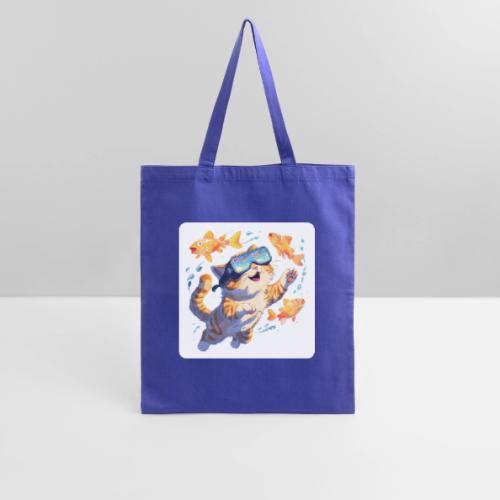 Cat: Neon Paws Adventure - Tote Bag