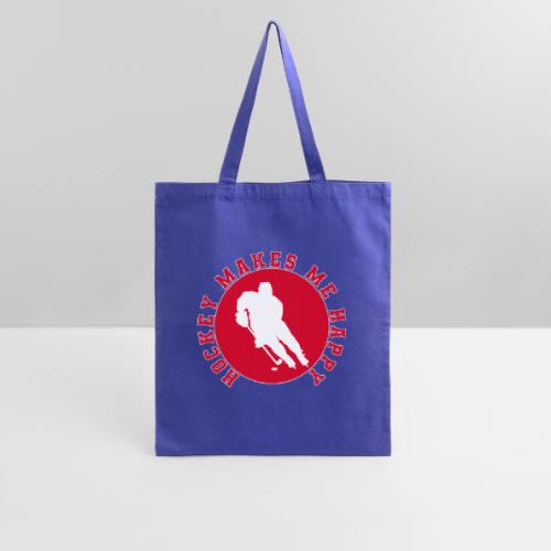 Hockey Makes Me Happy – Ice Hockey Fan Emblem - Tote Bag