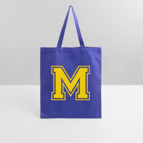 Letter M – Capital Athletic Alphabet Monogram - Tote Bag