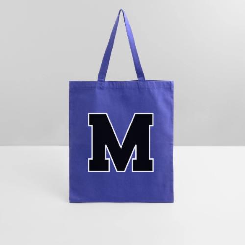 Varsity Letter M Collegiate Alphabet Art - Tote Bag
