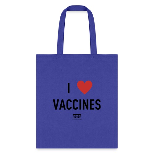 I heart vaccines black Immunize Colorado Logo - Tote Bag