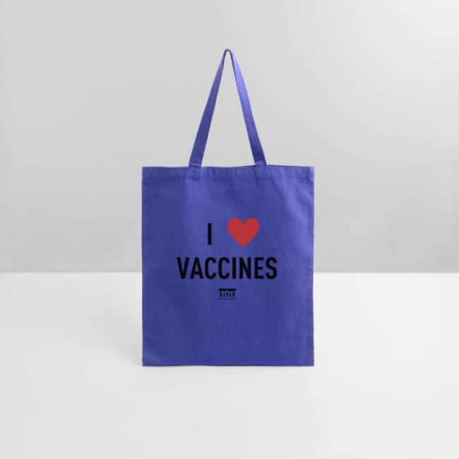 I heart vaccines black Immunize Colorado Logo