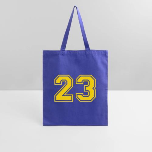 Number 23 in a classic athletic collegiate font - Tote Bag