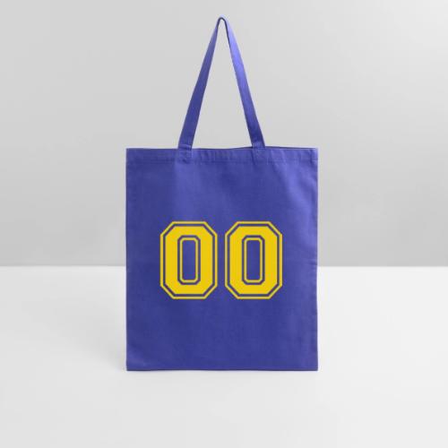 Number 00 in a classic athletic collegiate font - Tote Bag