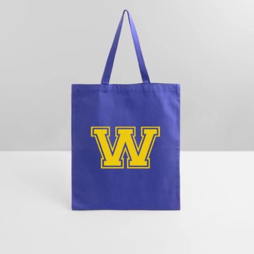 Letter W – Capital Athletic Alphabet Monogram - Tote Bag