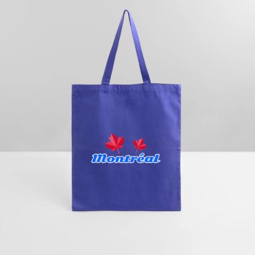 Montréal with two red maple leaves - Tote Bag