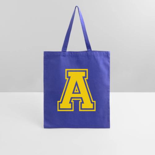 Letter A – Capital Athletic Alphabet Monogram - Tote Bag