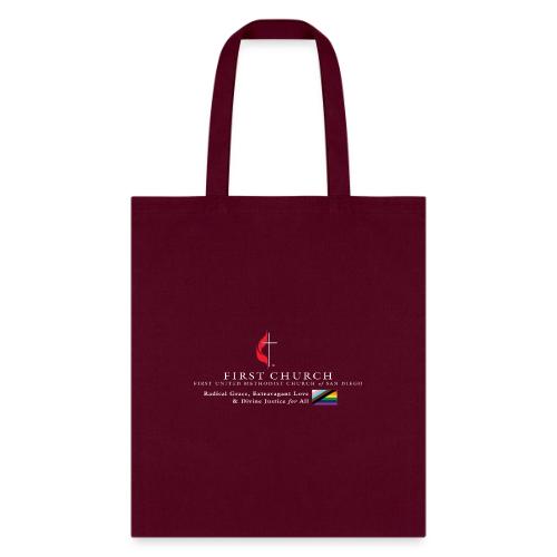 FUMCSD Logo (white text) - Tote Bag