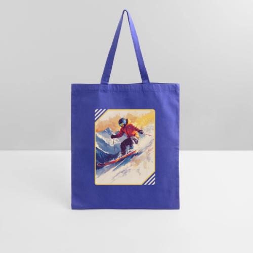 Skiing Through Snow Dreams - Tote Bag